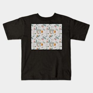 Tropical Flower Pattern Kids T-Shirt